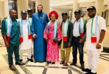 APC Germany chapter executives and Ajuri Ngelale